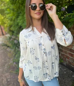 Brakeburn Bella Folk Blouse Stretch Fit