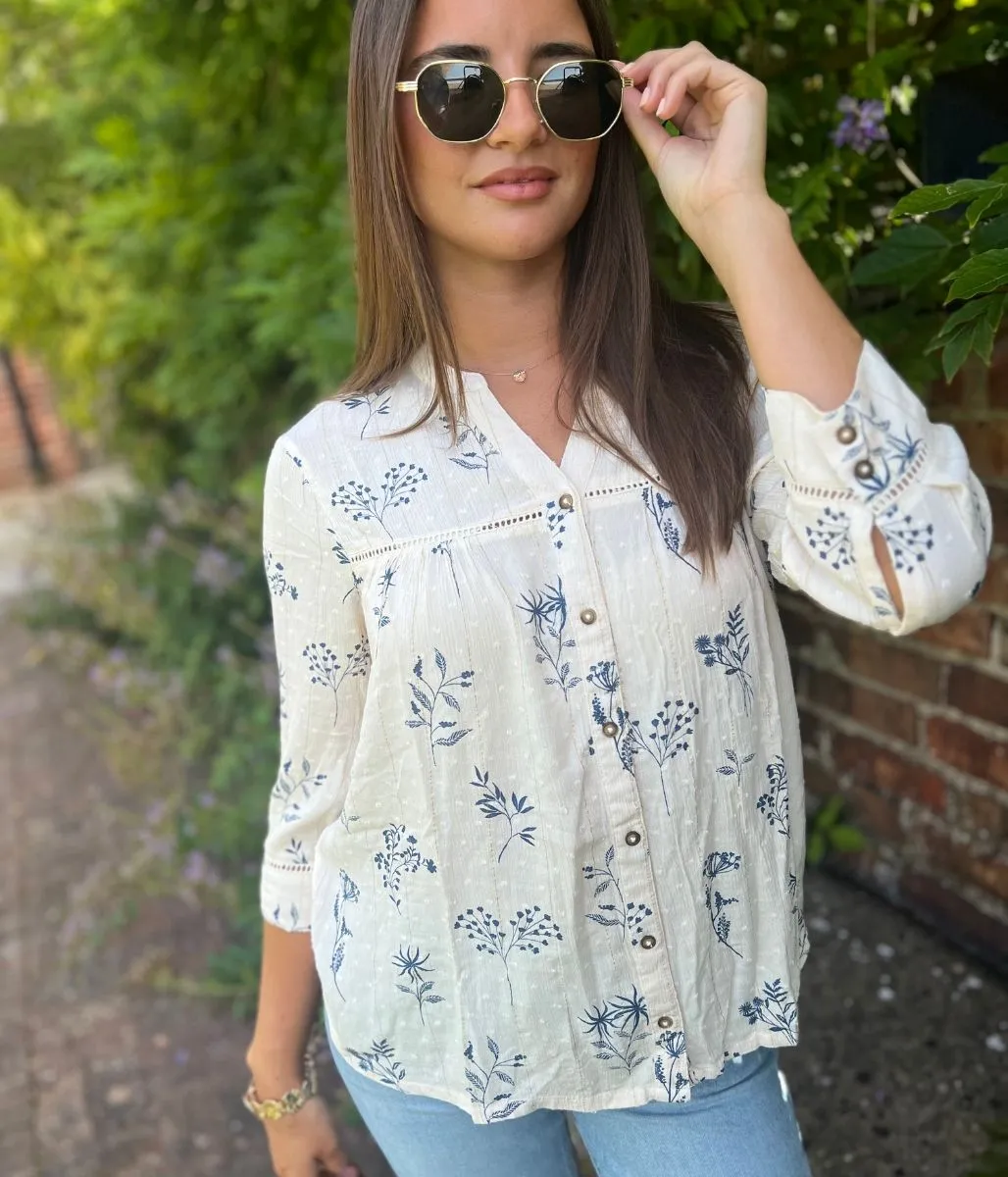 Brakeburn Bella Folk Blouse Stretch Fit