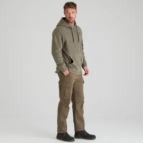 Men's Ballistic Fleece Hoodie Smokey Olive HighStretchElastic