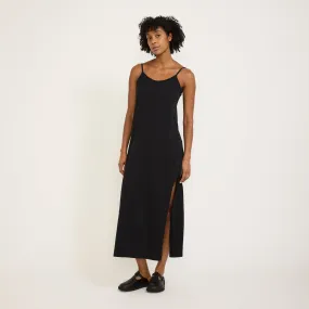 Classic Mood Street Mood Slip Boxy Longerline Tank Dress Black