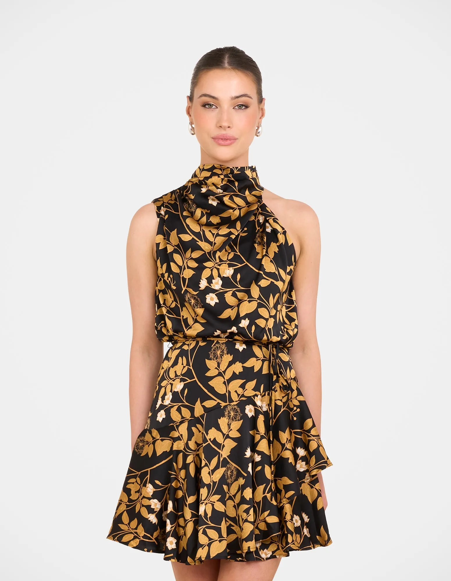 Raleigh Frill Hem Mini Dress Inner lining