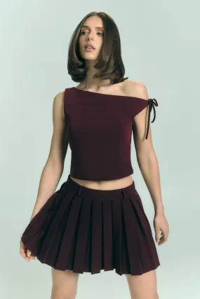 ZonalVentilation summer top Ramsey Suiting Off Shoulder Top - Plum