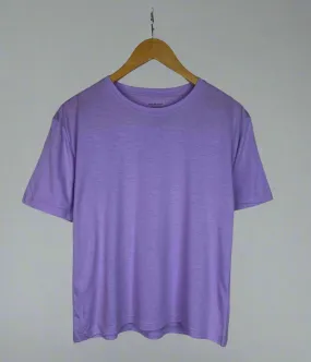 BiasCut Trims Sustainable Manufacturing Mauve Relaxed Short Sleeve Tee
