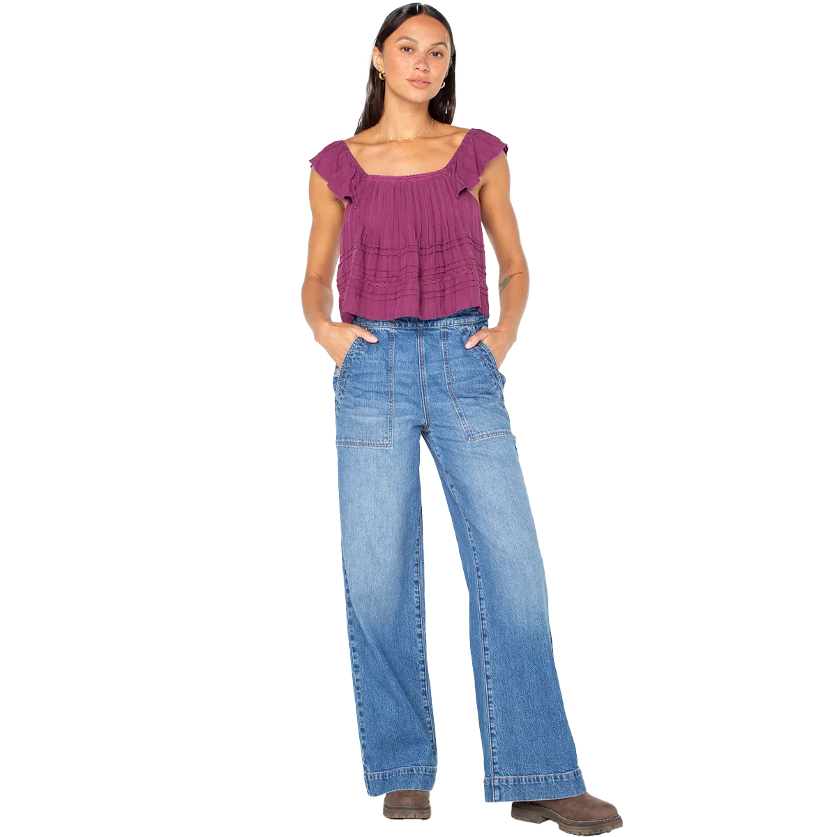 Women's Sea Plume Denim Sport Layer Abrasion Resistant Panels