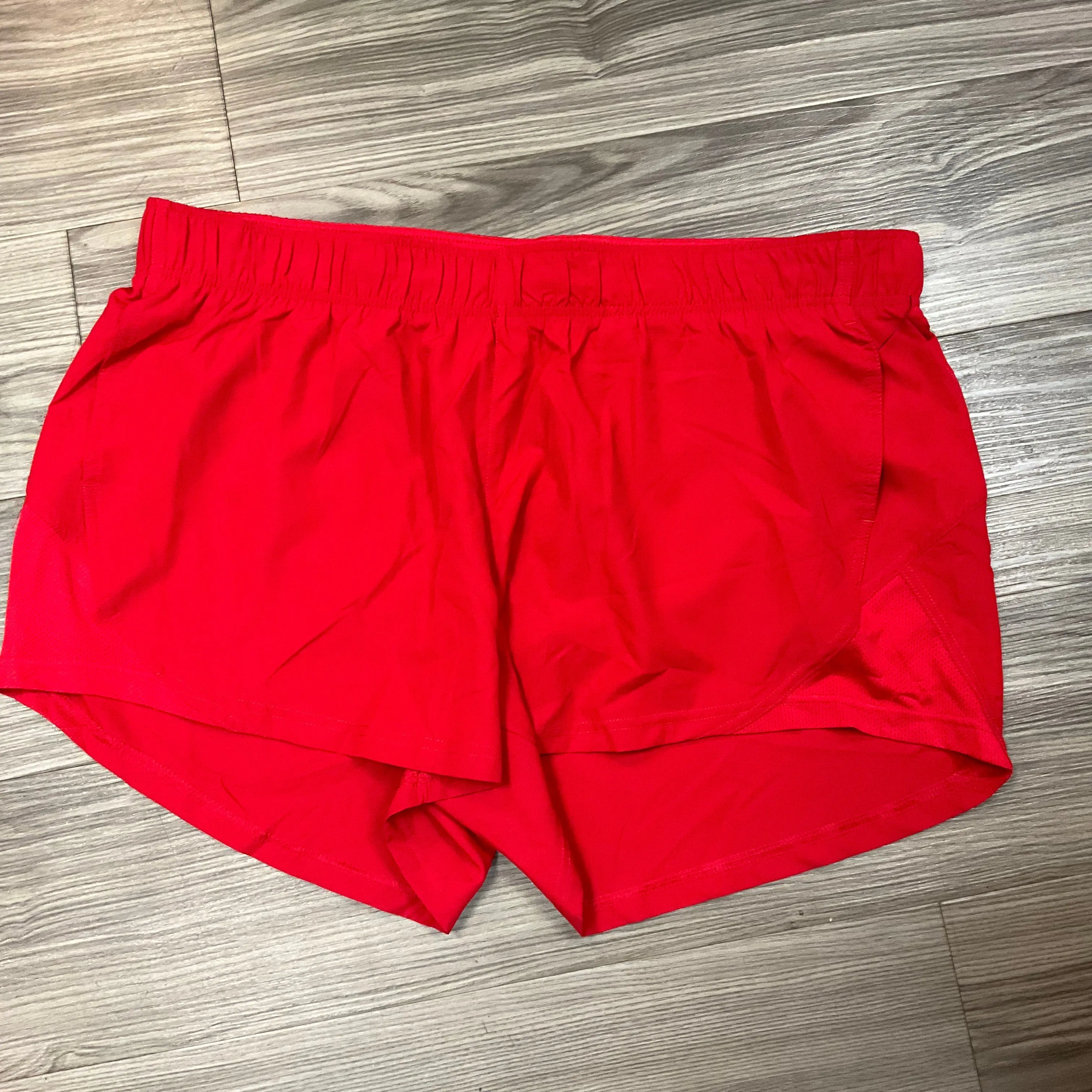 Red Athletic Shorts Athletic Works, Size 3x Comfy Feel