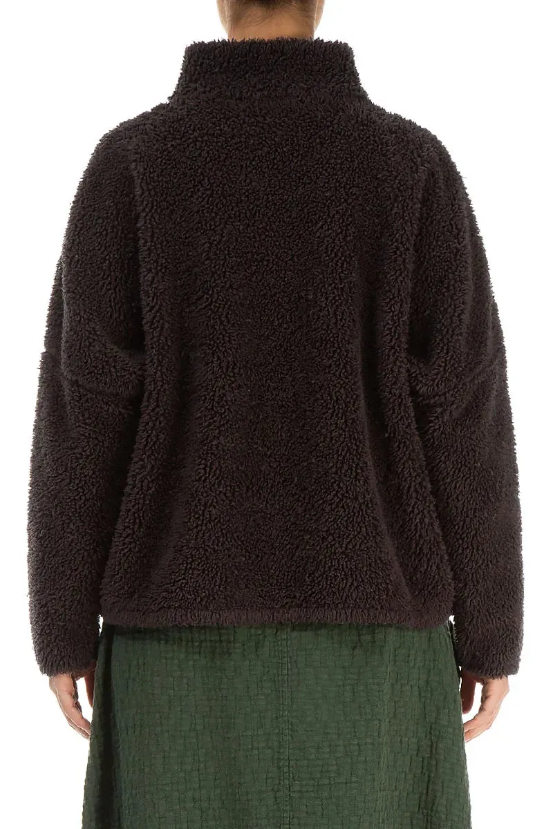 Tailored Cut Reinforced Shoulder Protection Zips Forest Brown Teddy Cotton Jacket
