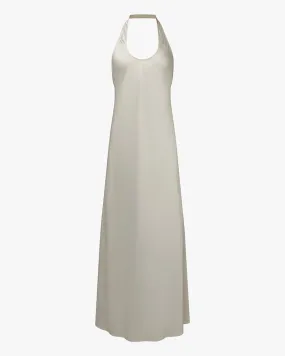 Layering Fit Halter Scoop Midi Dress