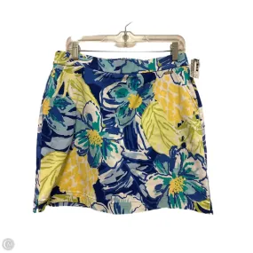 Skort By Rafaella In Blue & Green, Size: 8 Sequined Finish