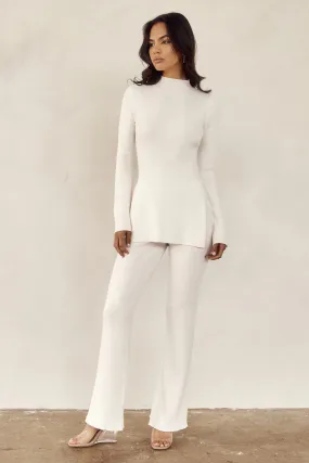 Full Coverage Jovie Knit Pants - Off White