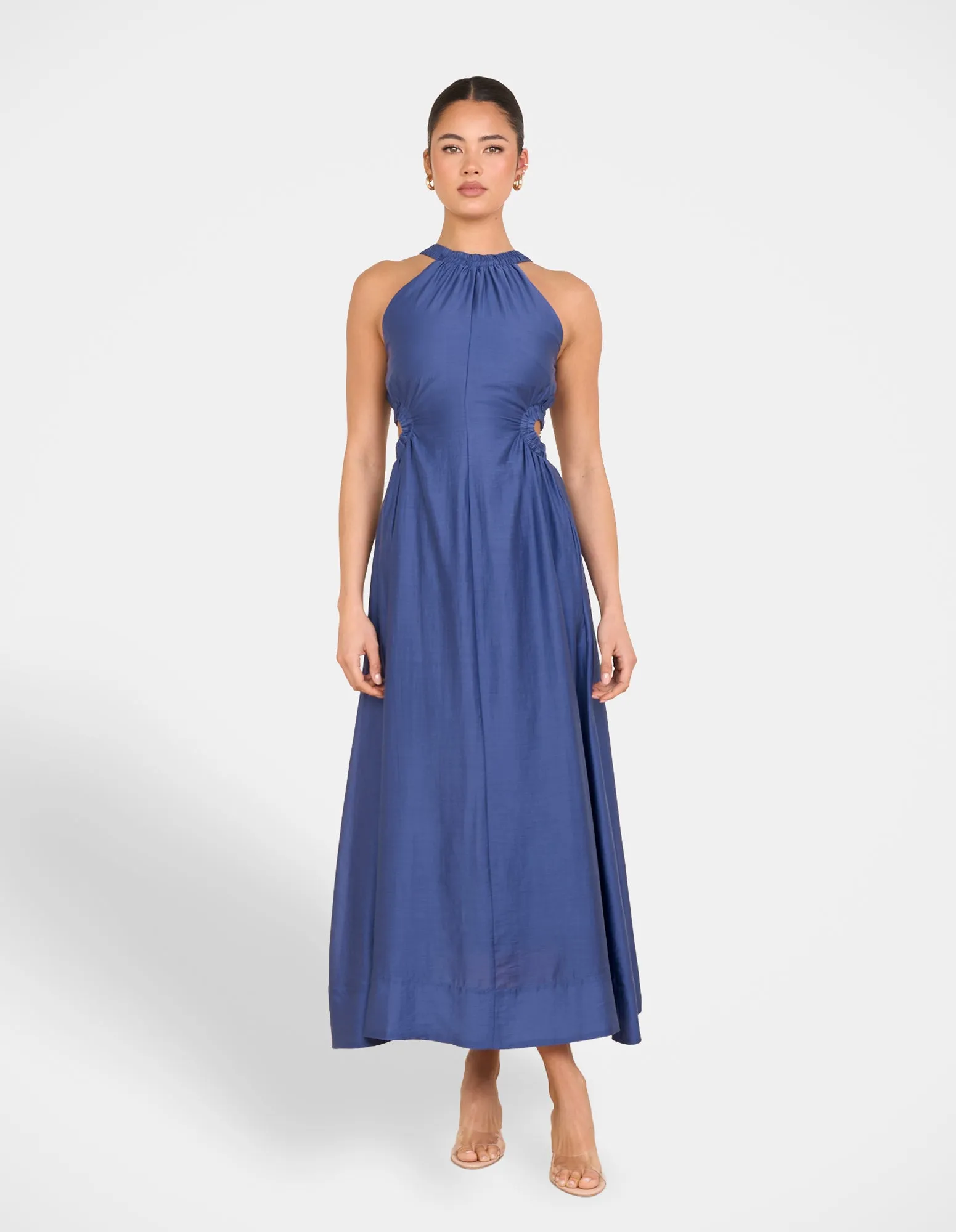 Timeless Comfort Wear Theater-Night Alberta Cut Out Maxi Dress