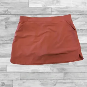 Skort By Clothes Mentor In Orange, Size: Xl Secure Closure