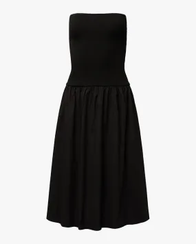 Ribbed Cotton Midi Dress Cute Touch