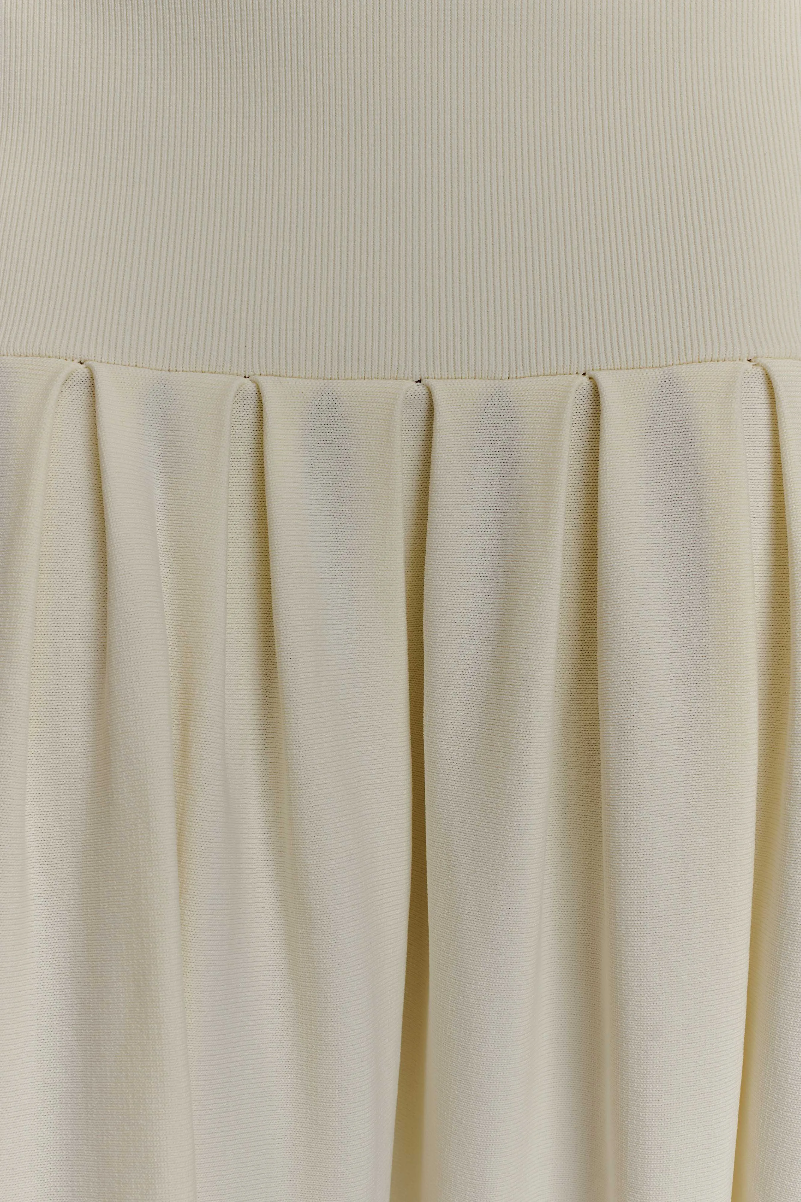 Performance Gear Romaine Bandage Knit Midi Skirt - Ivory