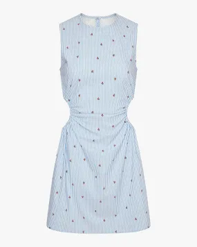 Cut Out Mini Dress Collared