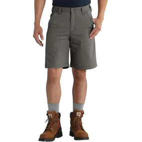 Rugged Flex Relaxed Fit Canvas Work Short AdjustableTabs Stretchable Wear