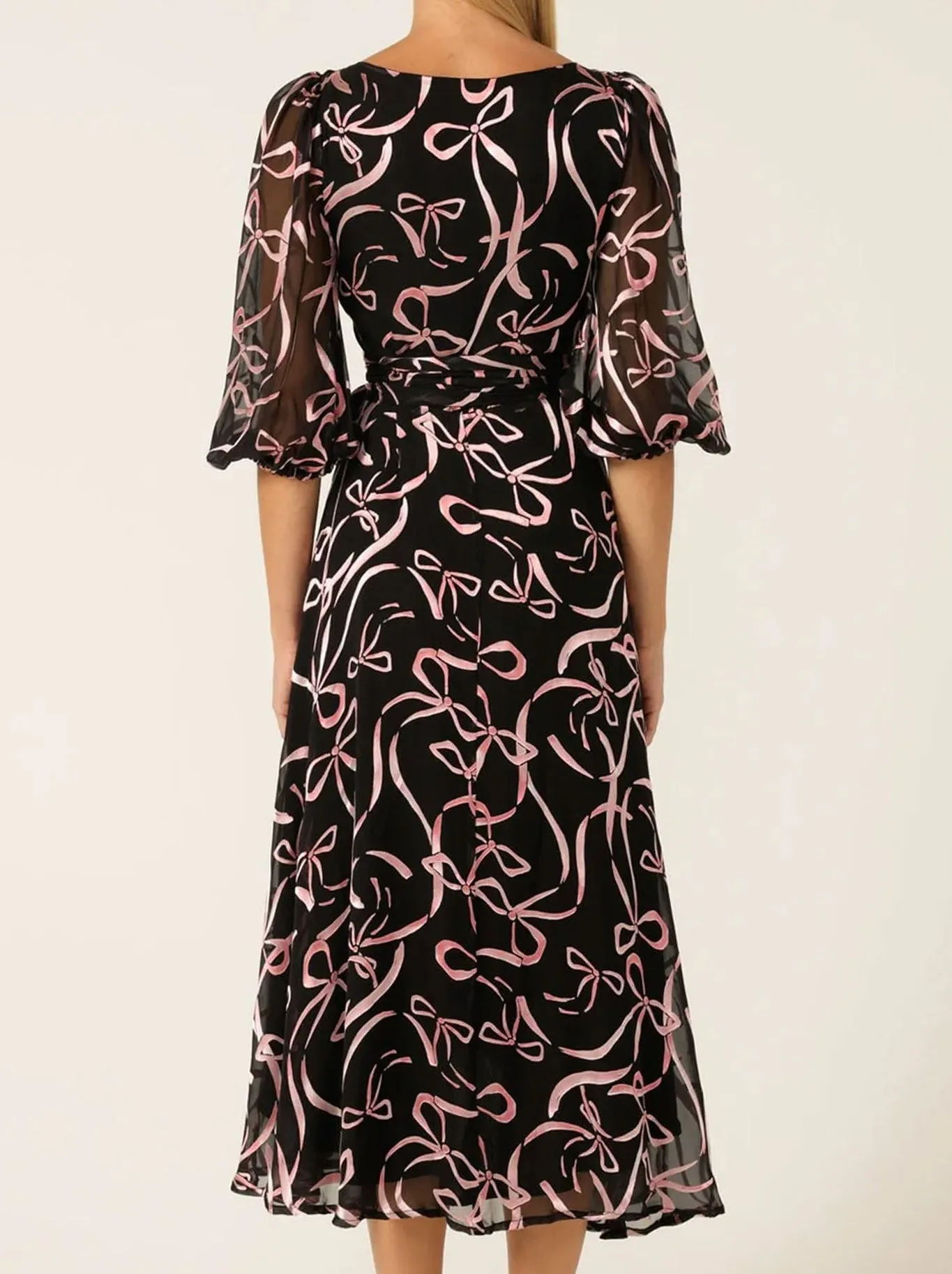 SACHA DRAKE FLORENCE WRAP MIDI DRESS Emerging-Brand