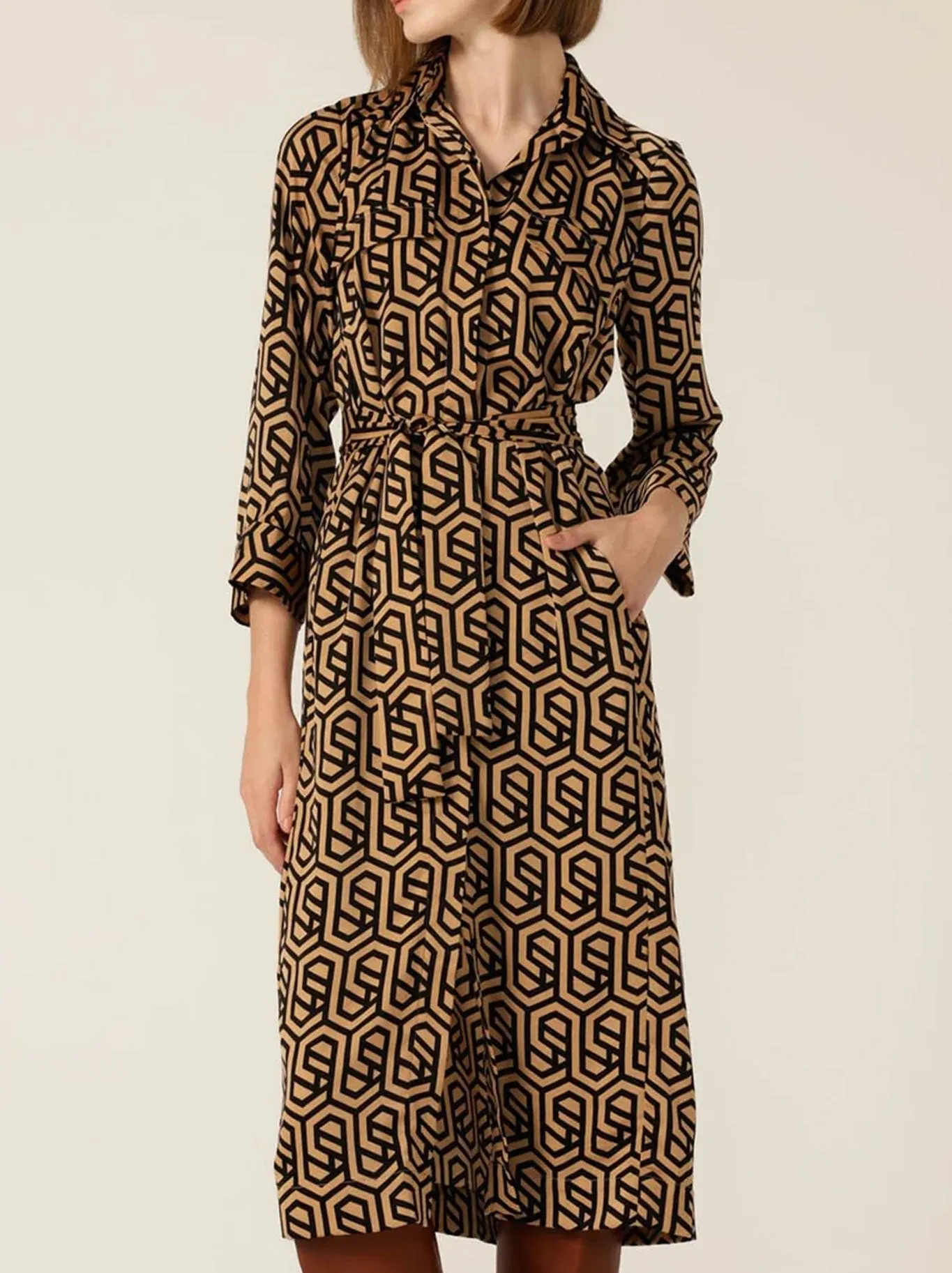 Stretchable Casual Smart SACHA DRAKE GINO SHIRTMAKER DRESS