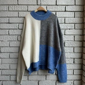 Hypoallergenic Yarn Construction SAWYER Colourblock Sweater