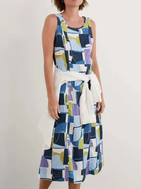 Zip-Closure Perfect Wearable SEASALT GRASS WAVE DRESS