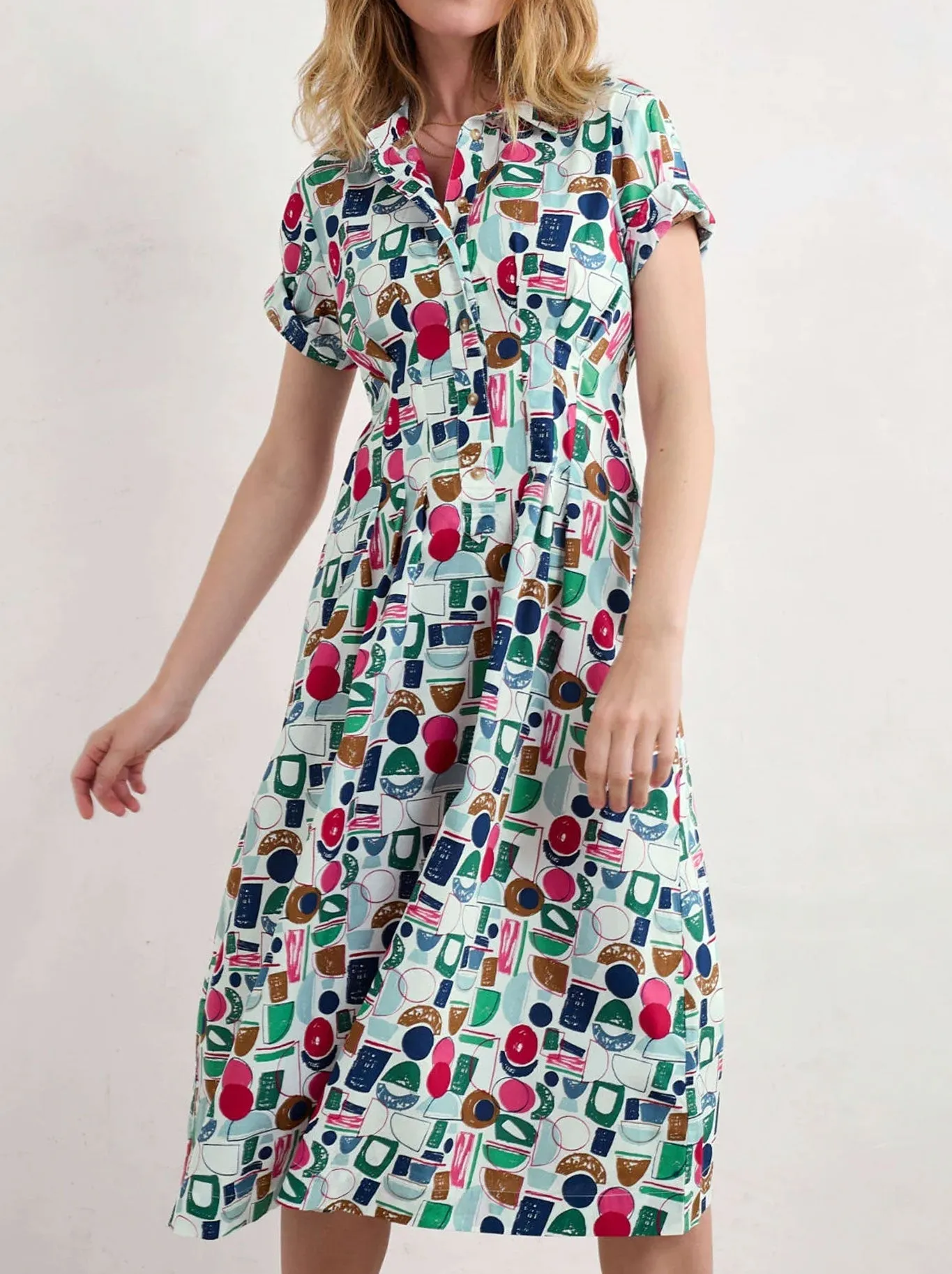 Relaxed-fit gown SEASALT WILD LICORICE DRESS