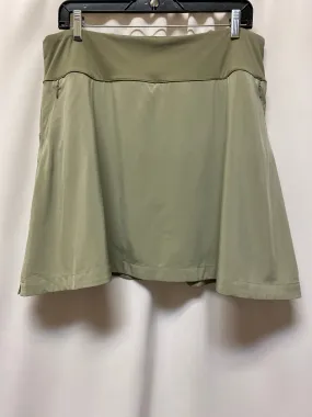 Lightweight Fabric Modern Details Green Skort Soft Surroundings, Size L