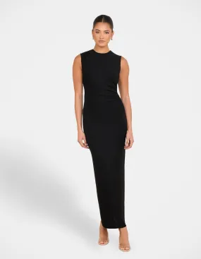 Margo High Neck Lurex Maxi Square Neck Feminine Layers