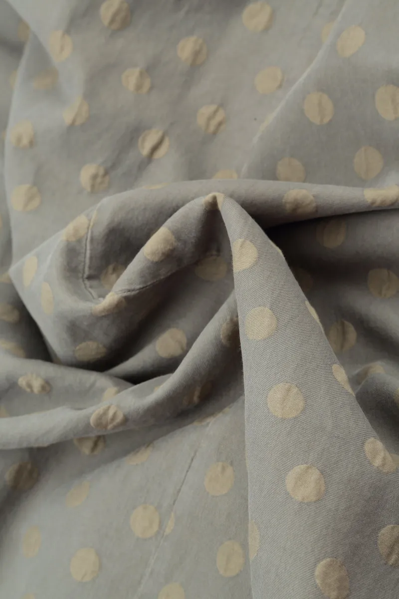 Silver Sage Dotty Silk Jacket Relaxed City Style Airflow Ventilation