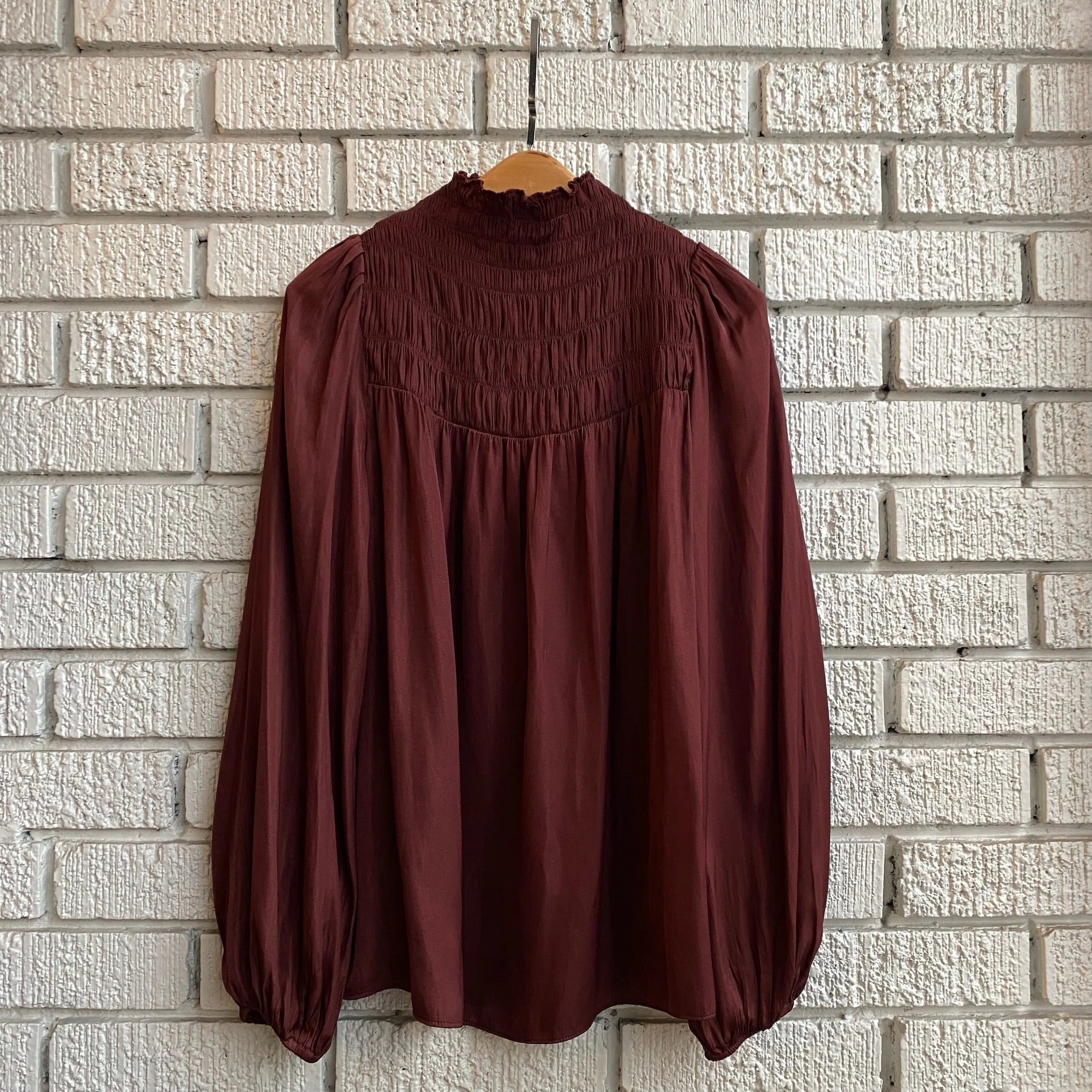 BRIGHTON Smock Neck Blouse Blanket