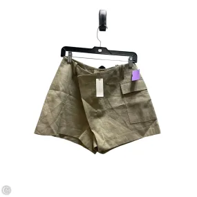 Skort By Anthropologie In Tan, Size: 2 Style Fusion Gather Details
