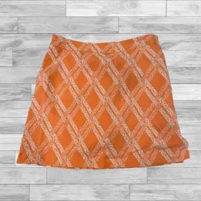 Skort By Ashworth In Orange & White, Size: 6 High Street Chic Global Inspiration