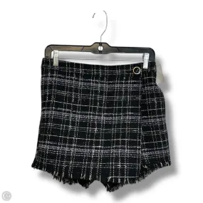 Skort By CENTRAL PARK WEST In Plaid Pattern, Size: Xs Silicone Grip Trim Anti Pilling Treatment