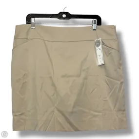 Skort By Charter Club In Tan, Size: 14 Slip Resistant Waistband Layered Structure