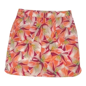 Skort By Chicos In Floral Print, Size:2 Tiered Layers Light Flow