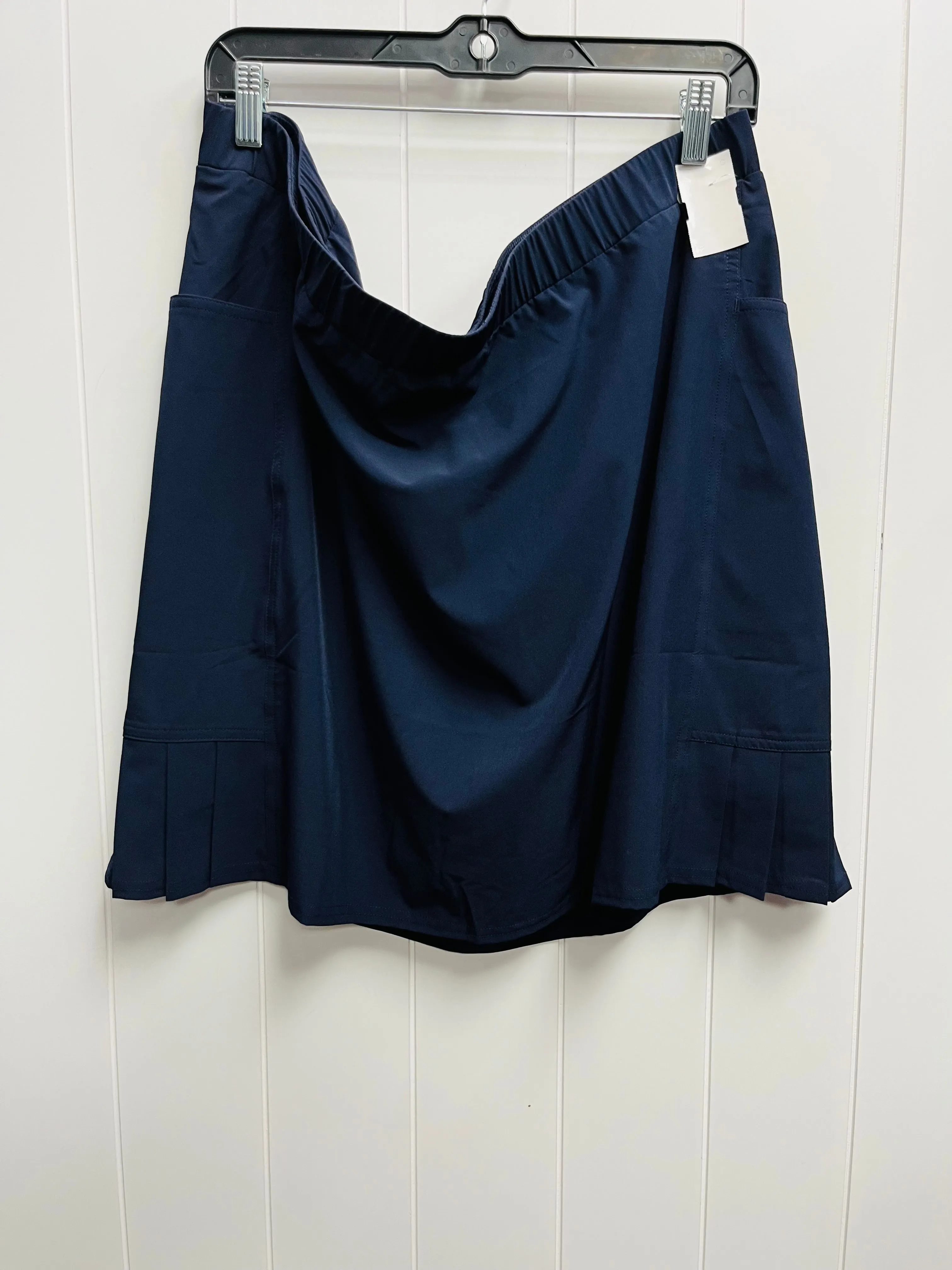 Skort By Chicos In Navy, Size: 18 Urban Edge Influencer Style