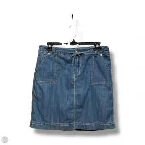 Skort By Christopher And Banks In Blue Denim, Size: 6 Gentle Vibe Sustainable Innovation