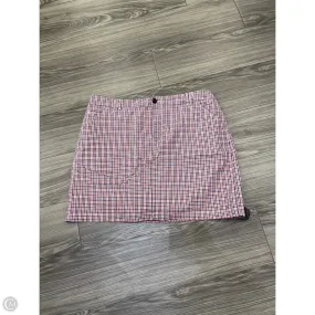 Emerging Designer Skort By Christopher And Banks In Plaid Pattern, Size: 16