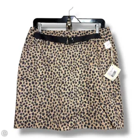 Skort By Clothes Mentor In Animal Print, Size: 8 Adjustable Fastening High low hem