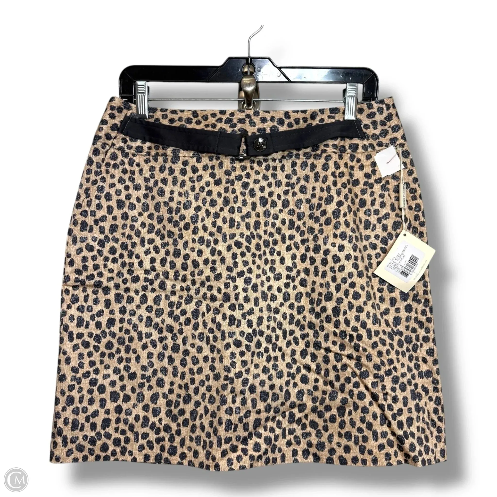 Skort By Clothes Mentor In Animal Print, Size: 8 Adjustable Fastening High low hem