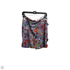 Skort By Clothes Mentor In Grey & Pink, Size: Xl Tailored Cut Anti Static Lining
