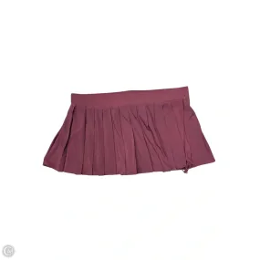 Satin feel Skort By Clothes Mentor In Red, Size: 2x