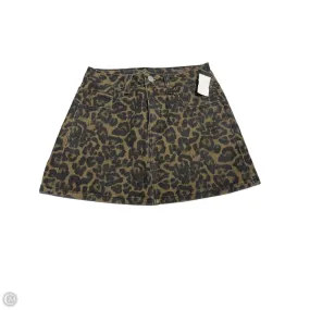 Breathable Material Subtle Finish Skort By Cme In Animal Print, Size: M
