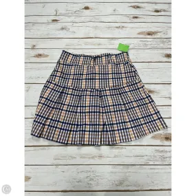 Bold Statement Tonal Layering Skort By Cme In Plaid Pattern, Size: M