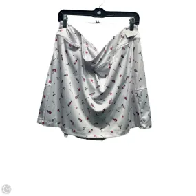 Skort By Coral Bay In Pink & White, Size: Xl Seasonal Drop Slow Fashion