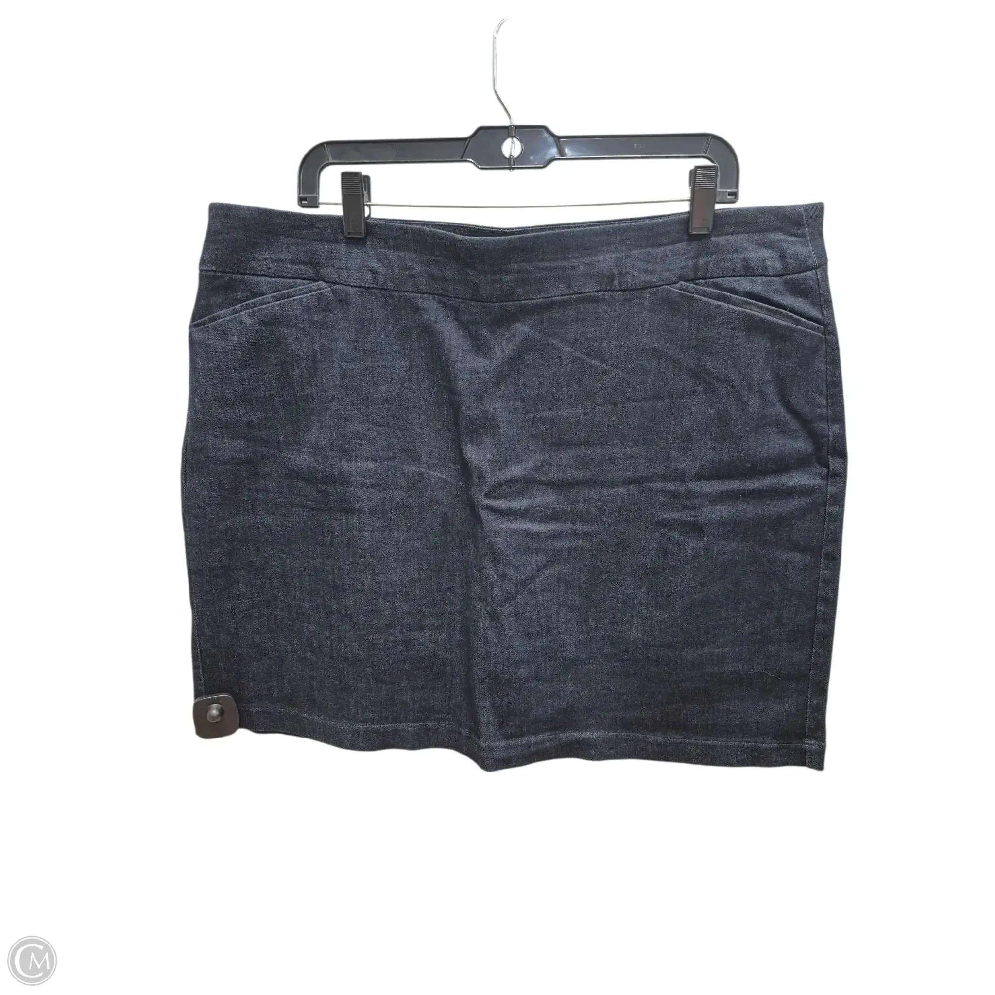 Skort By Croft And Barrow In Blue Denim, Size: 2x Breathable