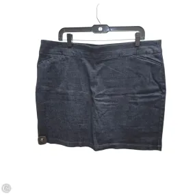 Skort By Croft And Barrow In Blue Denim, Size: 2x Breathable