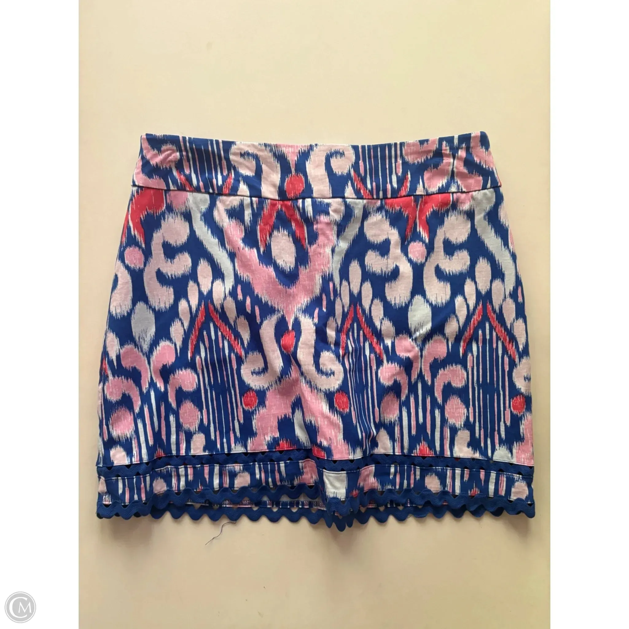 Mix Texture Skort By Crown And Ivy In Blue, Size: 10