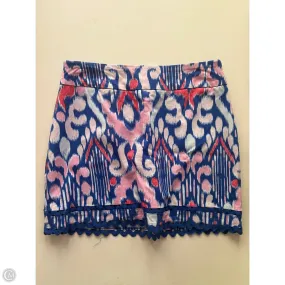 Mix Texture Skort By Crown And Ivy In Blue, Size: 10