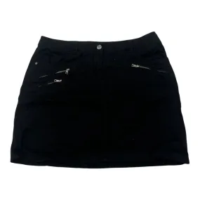 Urban Fit Vibrant Touch Skort By Dressbarn In Black, Size:8