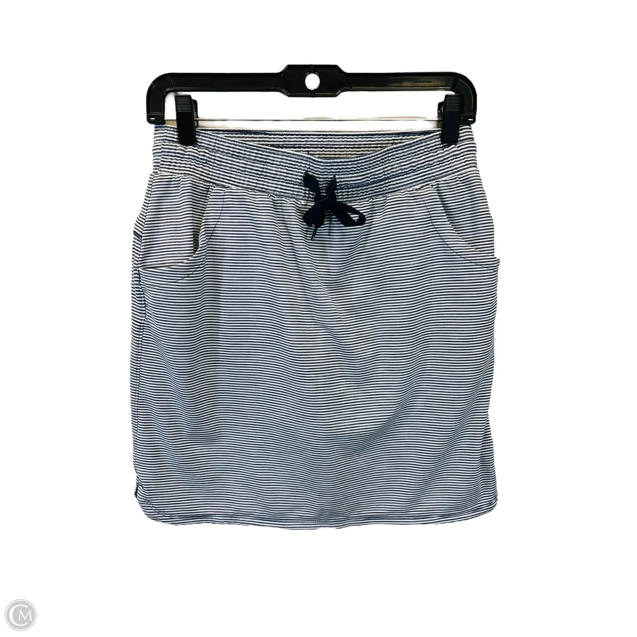 Floor Length Skort By Duluth Trading In Blue & White, Size: Xs