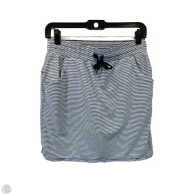 Floor Length Skort By Duluth Trading In Blue & White, Size: Xs
